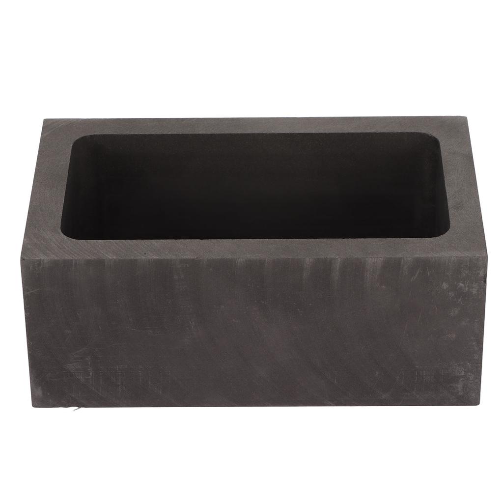Graphite Ingot Mold 101ml Rectangular High Thermal Stability Graphite Crucible Mould for Gold