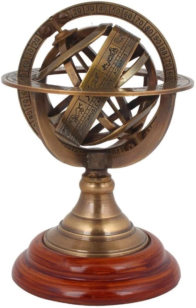 Nautical Brass Armillary Sphere,World Globe Vintage Armillary Table Top 5 Inch.