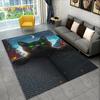 3D Cartoon Cute Cat Area Rug Large,Carpet Rug for Living Room Bedroom Sofa Doormat Kitchen Decoration,Child Non-slip Floor Mat