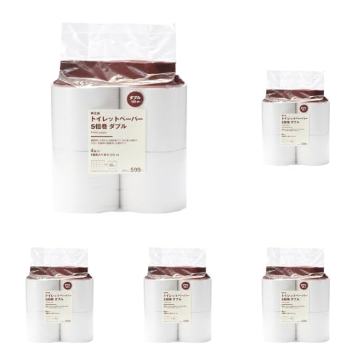 

переработанная туалетная бумага muji 5 рулонов двойной 125 м mac88a3a 5