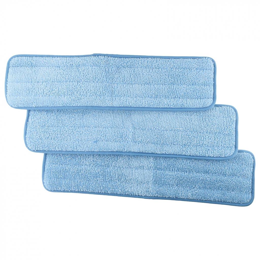 3pcs For Rubbermaid Commercial 18inch Wet Pad Q411 Microfiber Refill Mop Cloths