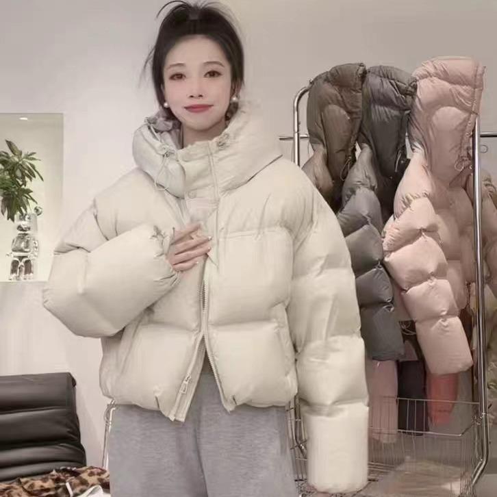 Autumn and Winter New Small High-end Down Jacket Women's Short Thickened Small Placket White Duck Down Jacket Tide