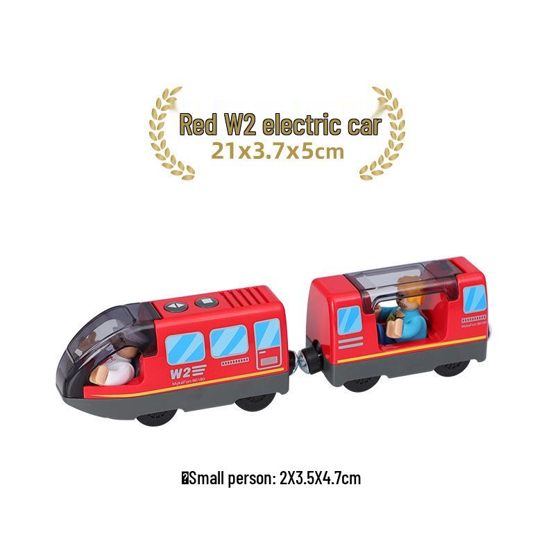 Magnetic Electric Train Engine Toy for Kids - Compatible with All Wooden Tracks