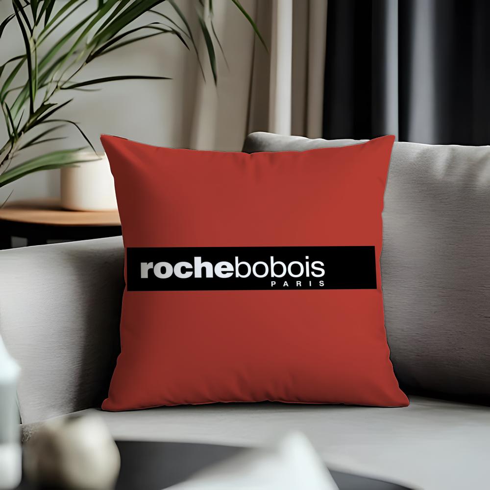 Hot Rroche Boboised Cushion Cover Antidustmite Pillowcase Invisible Zipper Silky Short Plush Sofa Cushion Cover