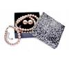 Powder Pink Pearl Set Pink Pearls Set With Clips Necklace Choker
