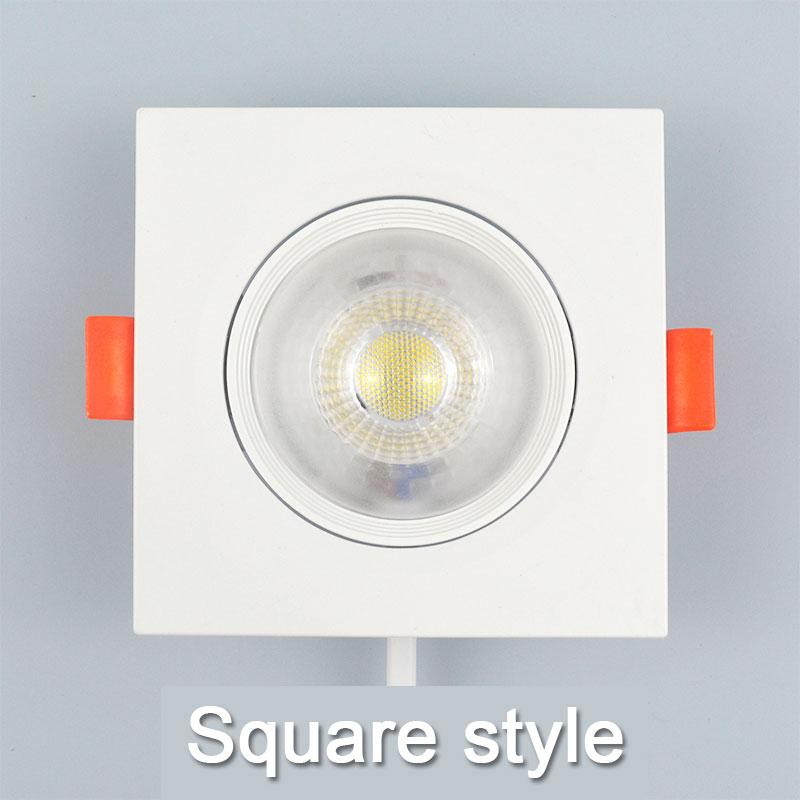 Embedded LED Downlight Angle Adjustable Ceiling Light Spotlights 3W 5W 7W 9W 12W Rotating AC220V 110V Indoor Lighting