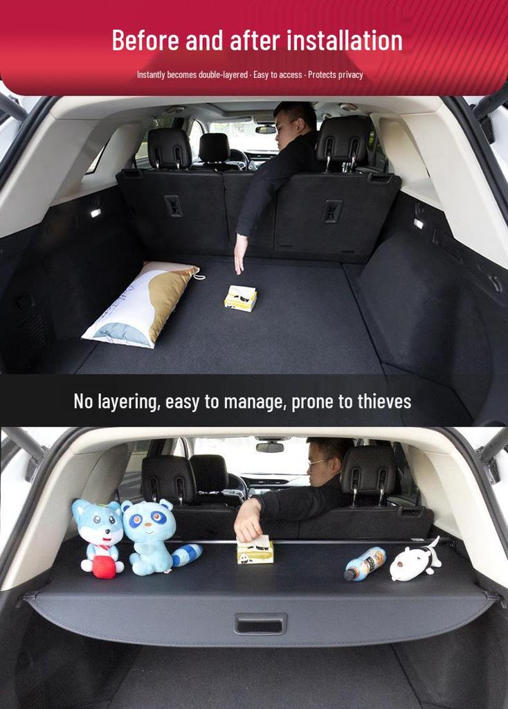 Xingtu EX7 Trunk Cargo Cover: Sunshade & Storage Partition for 26 Models
