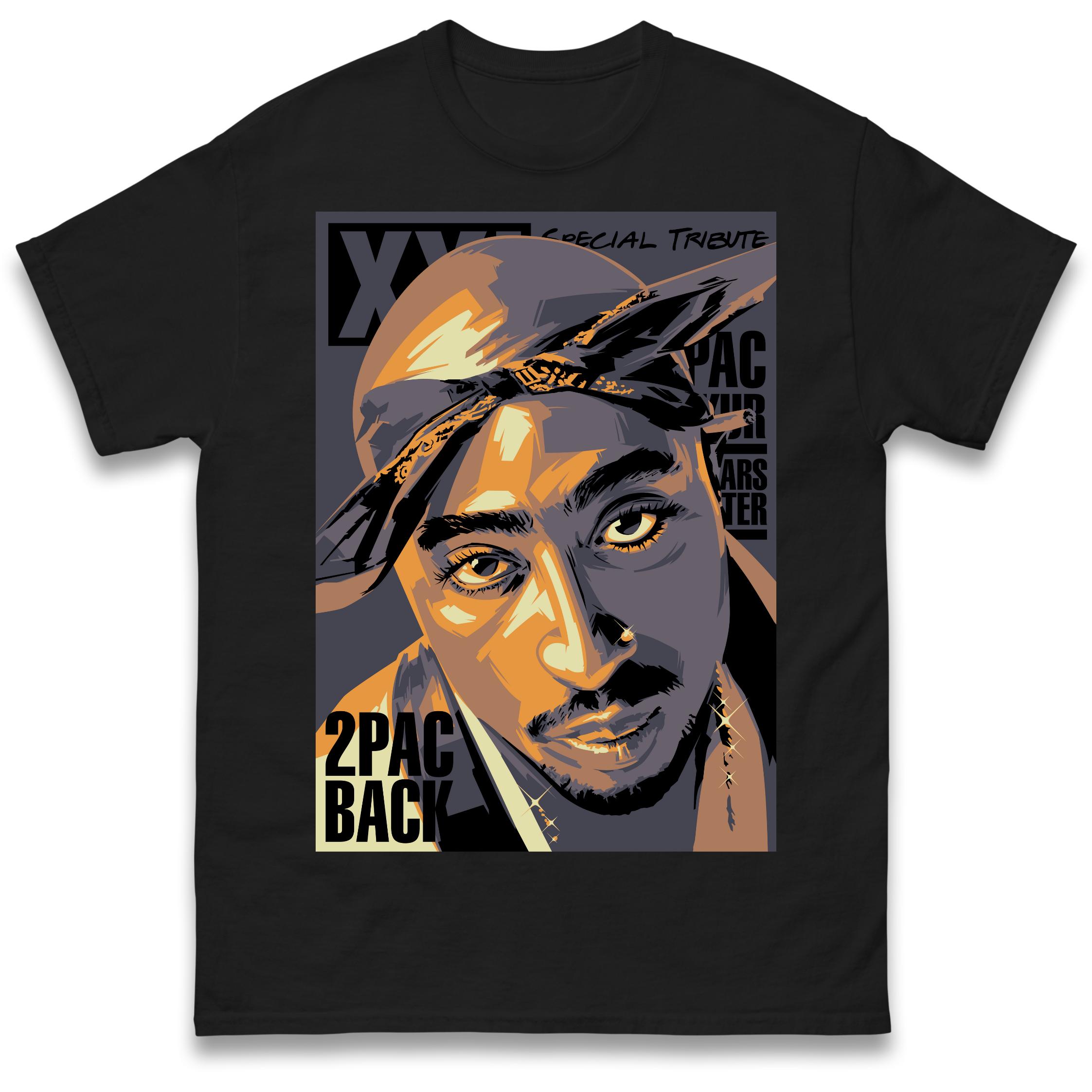 

Мужская футболка с принтом 2 Pac Женские топы Футболки S