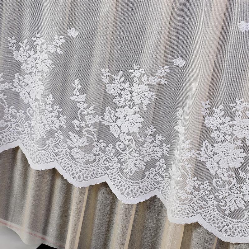 Universal 55-Inch Curved LCD TV Dust Cover with Lace Trim