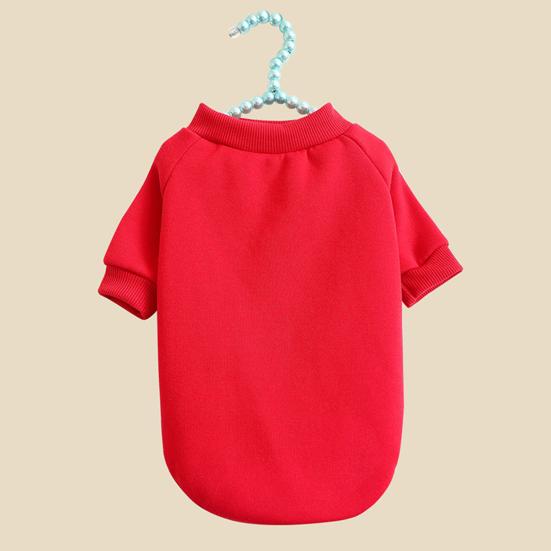 Yousheng Pet Sweater Round Neck Solid Color Thickening Cat Dog Knitwear Sweater for Autumn