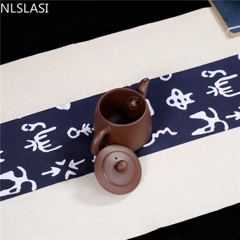 NLSLASI 90ml konvičky Čínský styl Čajový set Yixing Zisha Ručně vyráběná čajová konvička Cestovní čajový set Čínský čajový obřad Dárek tetera