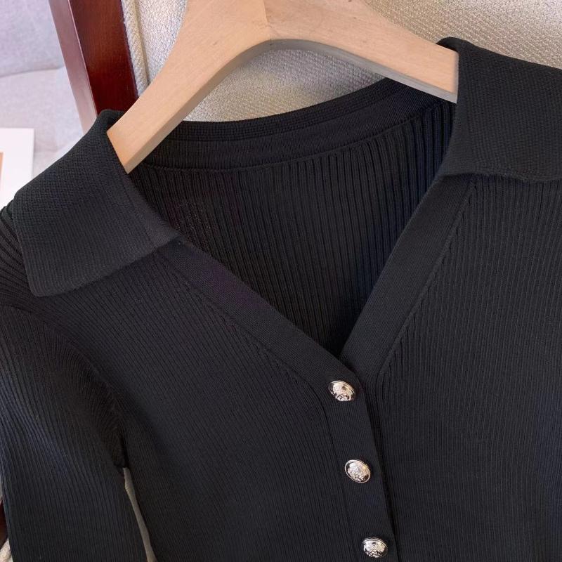 Toamnă Iarnă Moda franceză rochie cu mâneci lungi din tricot femei anii 2000 rochie cu decolteu în V Mini o singură bucată Coquette vintage Rochii elegante