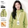 Purple 3-in-1 Winter Mountaineering Jacket with Custom Logo and Velvet Fleece Liner