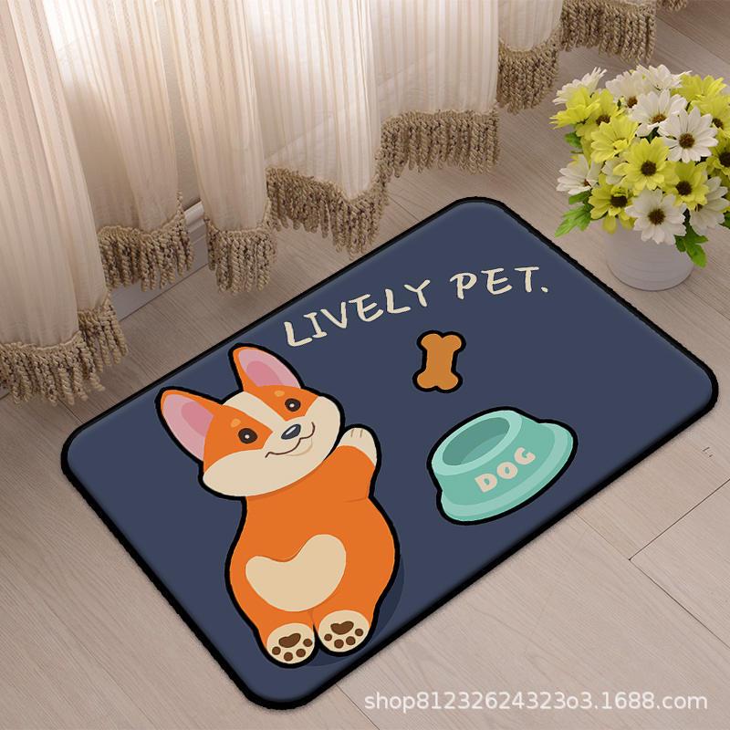 Cartoon Absorbent Bathroom Mat - Non-Slip Door Mat for Home & Toilets