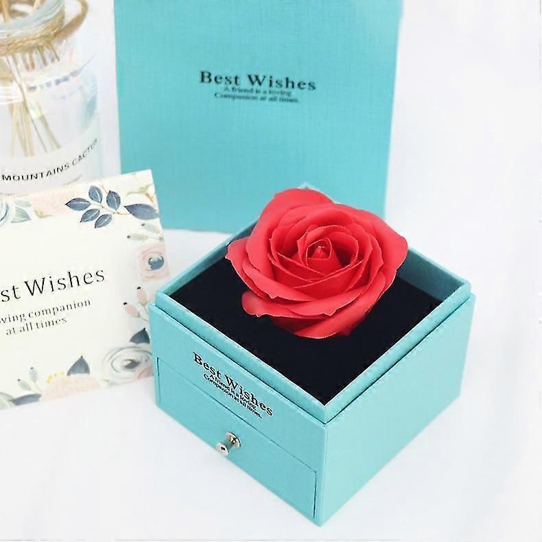 Rose Flower Box Valentines Day Gift Box Artificial Flower Girl Birthday Weeding Mothers Day Party Gift Box