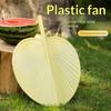 Plastic Artificial Palm-Leaf Fan Vintage Large Size Artificial Straw Fan Thickened Hand Fans Photo Props·
