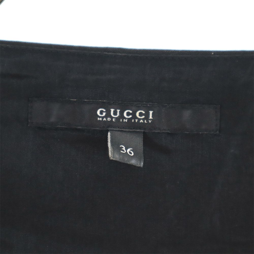 Gucci Made In Italy Short Sleeve Knee-length Dress 36 Black Women Used