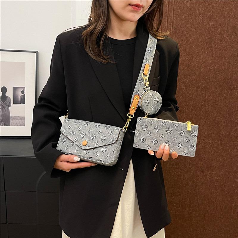 Neue hochwertige Schulter-Umhängetasche für Damen in kontrastierenden Farben