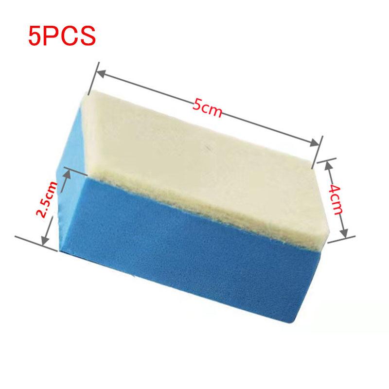 Car Cleaning Sponge Car Glass Oil Film Cleaning Wipe Wax Polish Pad Degreasing Film Shellac Cleaning Wool Felt Tools Accessories