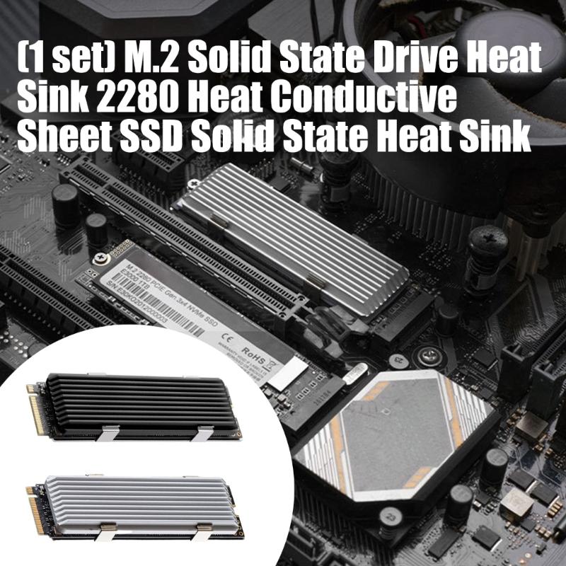 Anodized Aluminum M.2 2280 SSD Coolers Heatsink For Enhances Heat Dissipation And Stable Performances