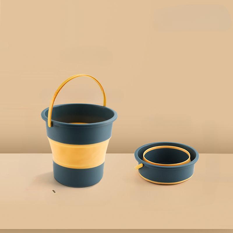 Collapsible Water Bucket Fishing Bucket Portable Carry Outdoor Wash Car Storage Bucket Home Large Capacity Thickened Hand-Carried Bucket