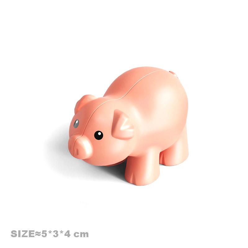 Velké stavební kostky Pohyblivá roztomilá zvířata ze zoo Klokan Duplo doplňky Hladký materiál Vzdělávací hračky pro děti