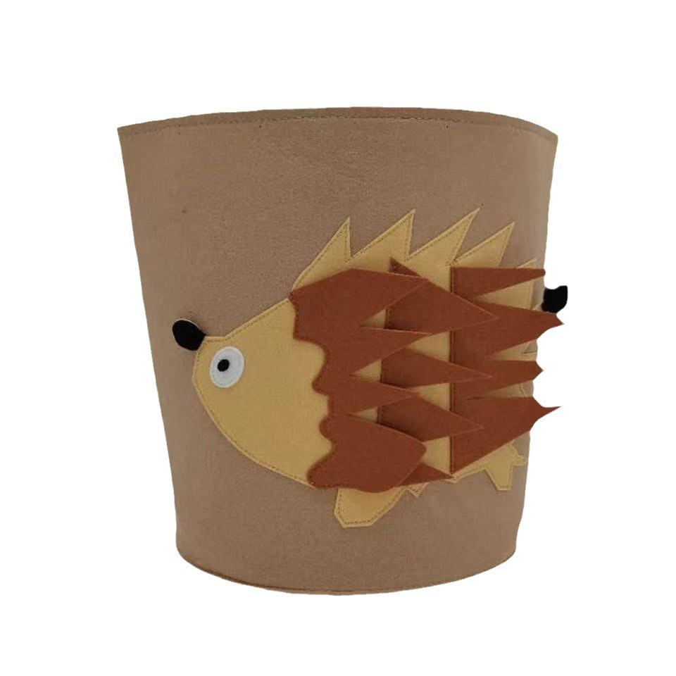 Panda Dinosaur Baby Storage Basket Felt Toy Organizer Laundry Clothes Bucket Cartoon Nursery Hamper for Kids Gift Idea