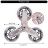 Confezione da 2 Ruote Girevoli Triangolari Facili da Installare Ruote Girevoli per Carrello Set di Ruote per Carrello Heavy Duty per Carrello della Spesa Salita Scale