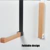Multipurpose Over Door Hooks Foldable Wood Hanger With Nonslip Strips Space Saving Drying Rack For Bedroom Bathroom
