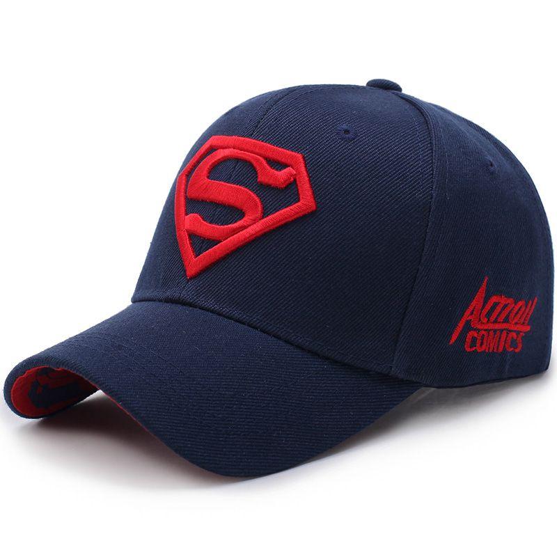 Luxurious Super Hero Cap Superman Snapback Embroidery Hat Unisex Steampunk Design