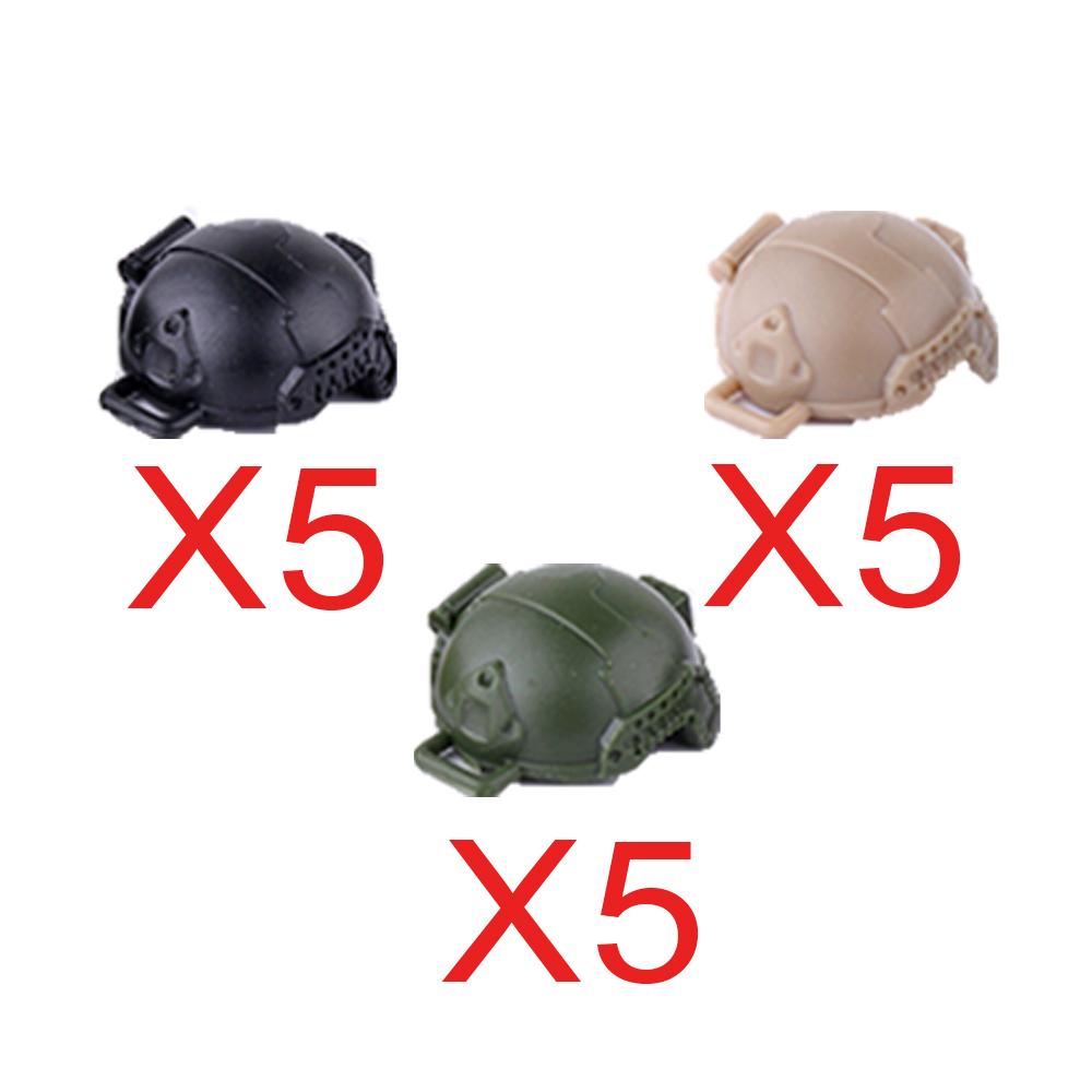 MOC Building Blocks Characters Soldier Accessories Military Camouflage Helmets Gas Masks Flamethrowers Brick Toy Gifts R067 DIY