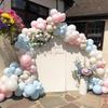 121pcs Pink Blue Balloons Garland Arch Kit Gender Reveal Boy Girl Baby Shower Decoration Sand White Balloon Birthday Party Decor
