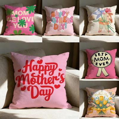 Mothers Day Pillow Case Pillowcase Doublesided Printed Sofa Cushion Bedroom Headboard Pillow