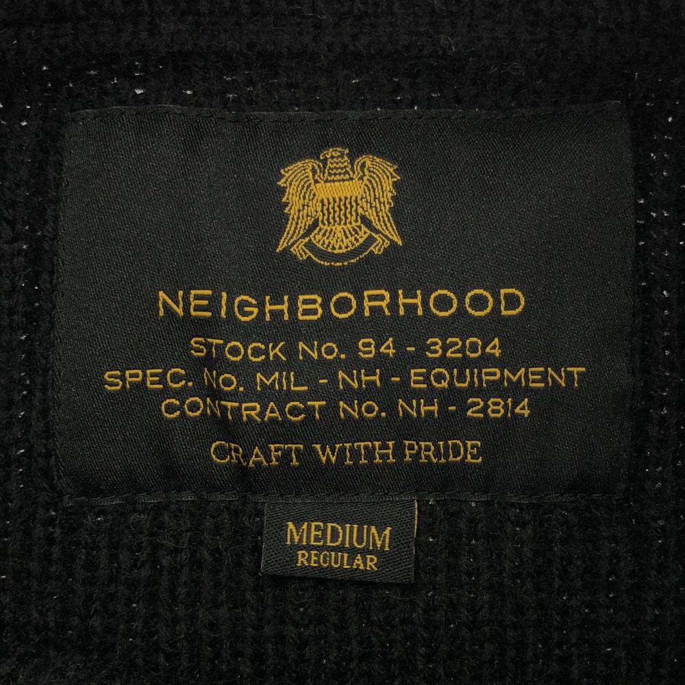 Neighborhood Wool Long Sleeve Knit M Black Sweater Men's Used