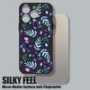 Colorful Leaves Case For iPhone 17 Pro Case for iPhone 17 16 15 14 13 17 Pro Max 16e 15 16 Plus Shockproof TPU Silicone Lanyard Phone Cover