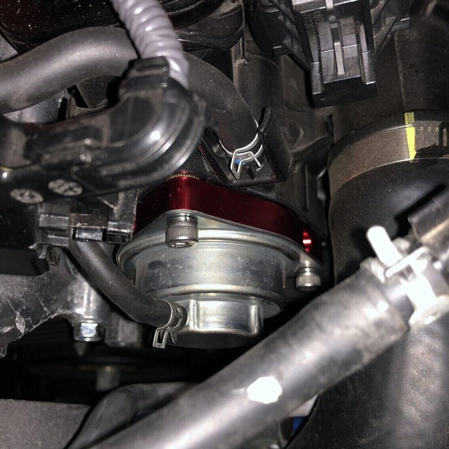 

For 2015-2021 Honda Civic Turbo Plate Spacer BOV 1.5T Coupe Billet(Red)