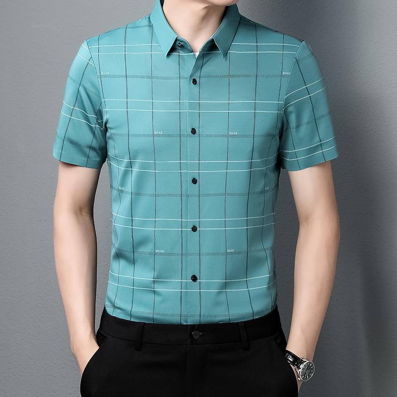 Новая летняя мужская рубашка с короткими рукавами — фото 4