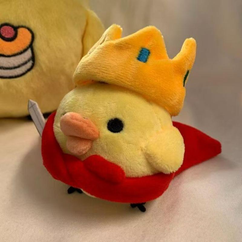 King Nostril Chicken Plush Doll - Funny Cute Little Yellow Chick Keychain Pendant Stuffed Toy