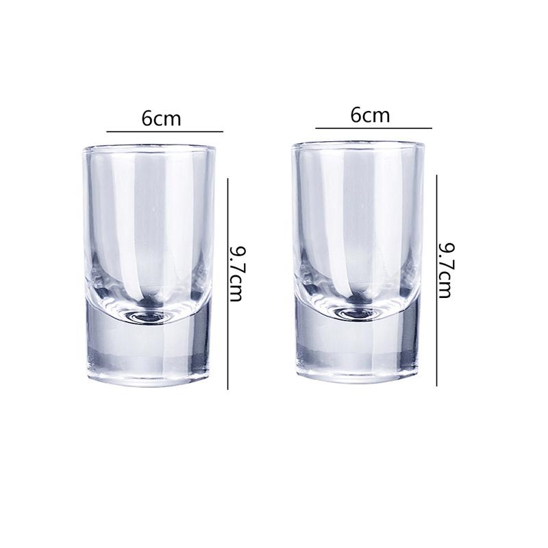 120ml Shot Glass Thickened Small Wine Glass Transparent Whiskey Glass Bar Creative Spirits Cup Exquisite Vodka Glass for Party
