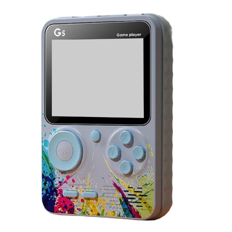Handheld Multiple Game Device 500 Classical Titles Build in Rechargeable Battery Ergonomic Strong ABS Body for All Ages