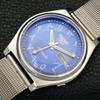 SEIKO 5 AUTOMATIC JAPAN MENS 7019A VINTAGE ARABIC BLUE DIAL WATCH a701210-5 R206a-a701210
