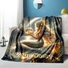 1PC Custom Name Mermaid's Moonlit Dream flannel blanket versatile,all-season throw suitable for the living room,bedroom,camping,travel,and gift
