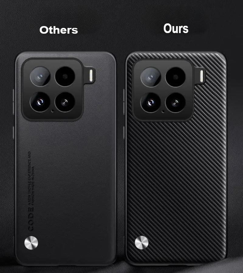 Carbon Fiber PU Leather Magnetic Ring Holder Case for Honor X9D X70 Wireless Charging Matte Shockproof Cover for Honor X70 X9D