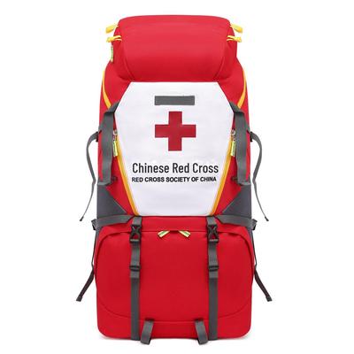 Équipe de secours Croix-Rouge chinoise Sac à dos d'urgence grande capacité respirant réduisant la charge