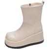 Thick-soled Round-head Martin Boots Women's Summer New Simple Temperament Short Boots