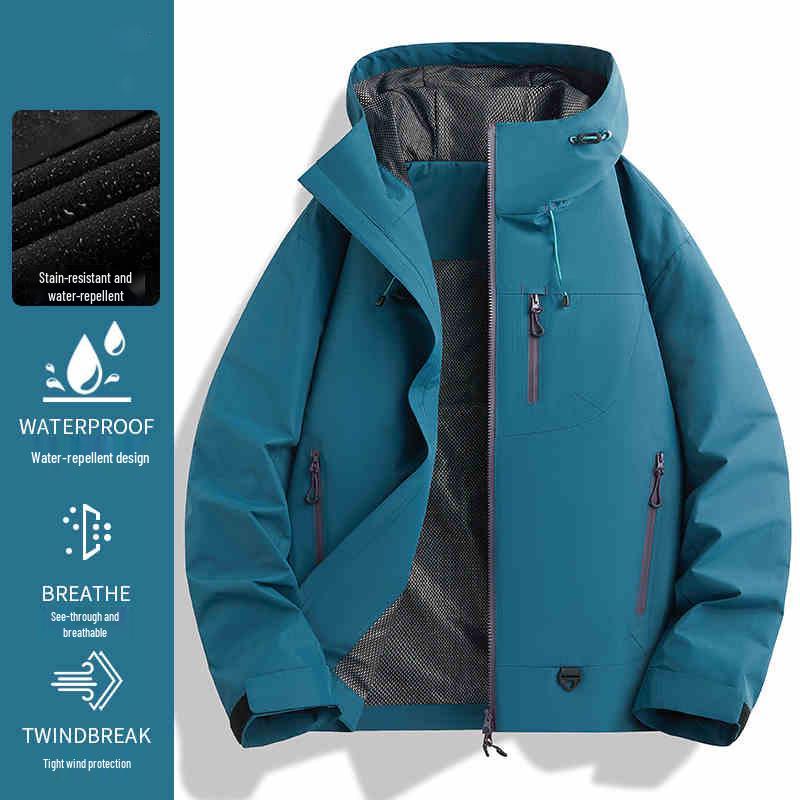 

Женский ветрозащитный пуховик Woodpecker: 2025 Весенне-осенняя водонепроницаемая, ветрозащитная куртка для активного отдыха XS