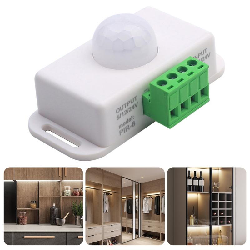 Automatic Lighting manager With 120° Coverage 4A Output For Cabinets Closets Shelves Easy Installation