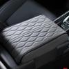 Upgraded Universal Style Memory Cotton Car Armrest Box Pad, Leather Car Armrest Cushion Center Console Cover Pad, Universal Vehicle Seat Box Cushion