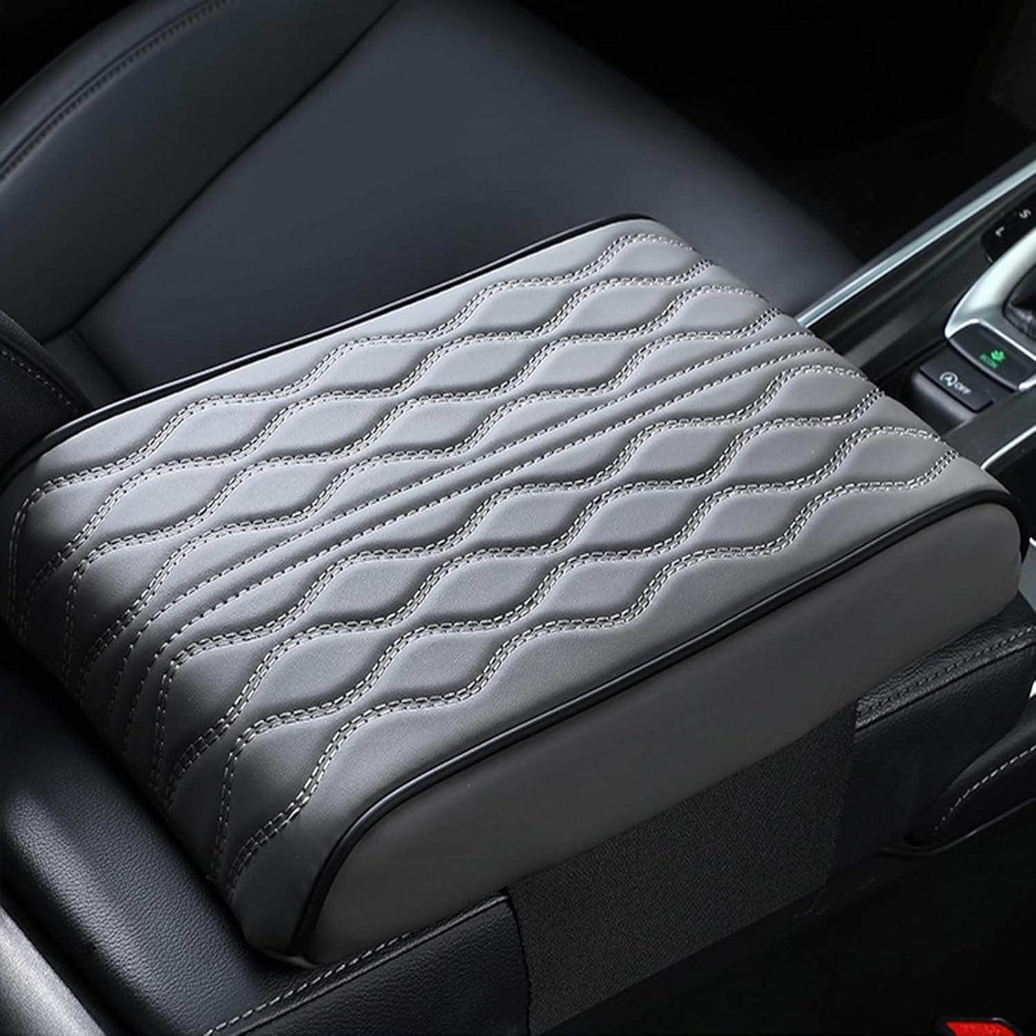 

Модернизированная универсальная подушка для подлокотника автомобиля из хлопка с эффектом памяти, кожаная подушка для подлокотника автомобиля, накладка на центральную консоль, универсальная подушка для сиденья автомобиля One Size