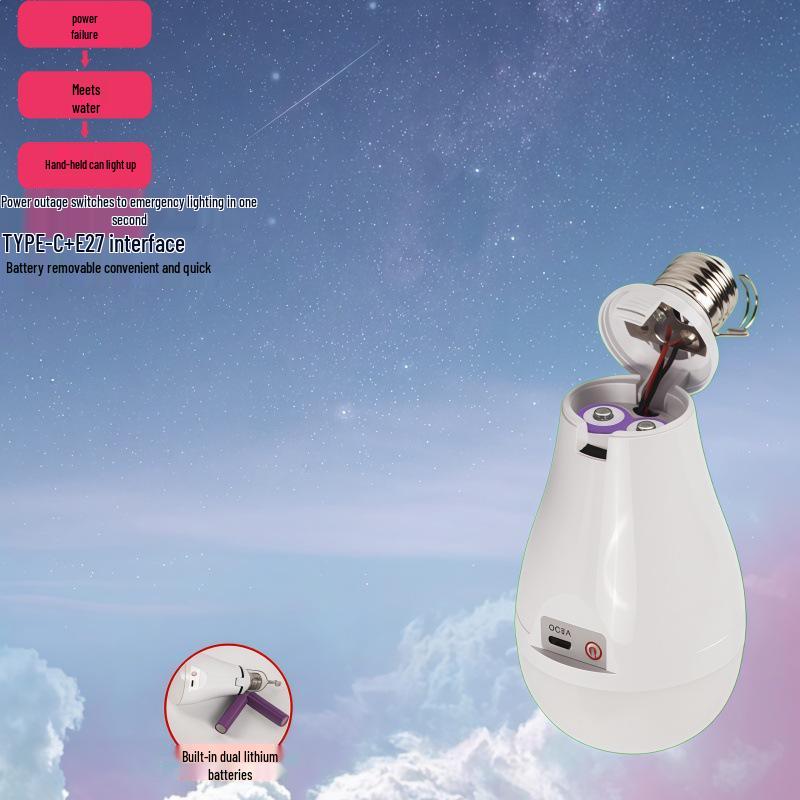 Wireless TYPE-C Emergency Light for Home & Outdoor Camping
